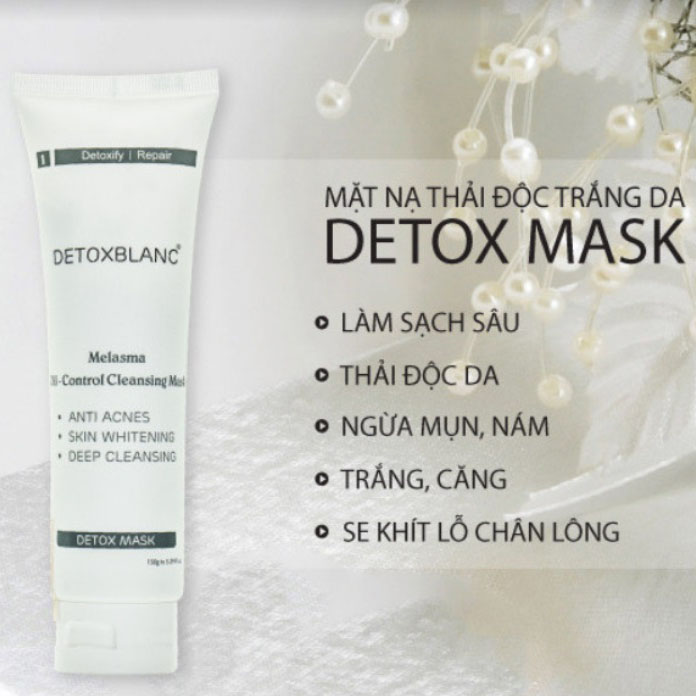 Combo Detox BlanC Ủ Dưỡng Trắng Da Body Toàn Diện Chuyên Sâu + Tặng Kèm Sữa Tắm Thải Độc Trắng Da Than Hoạt Tính Body Blanc Bath Detox(300ml)