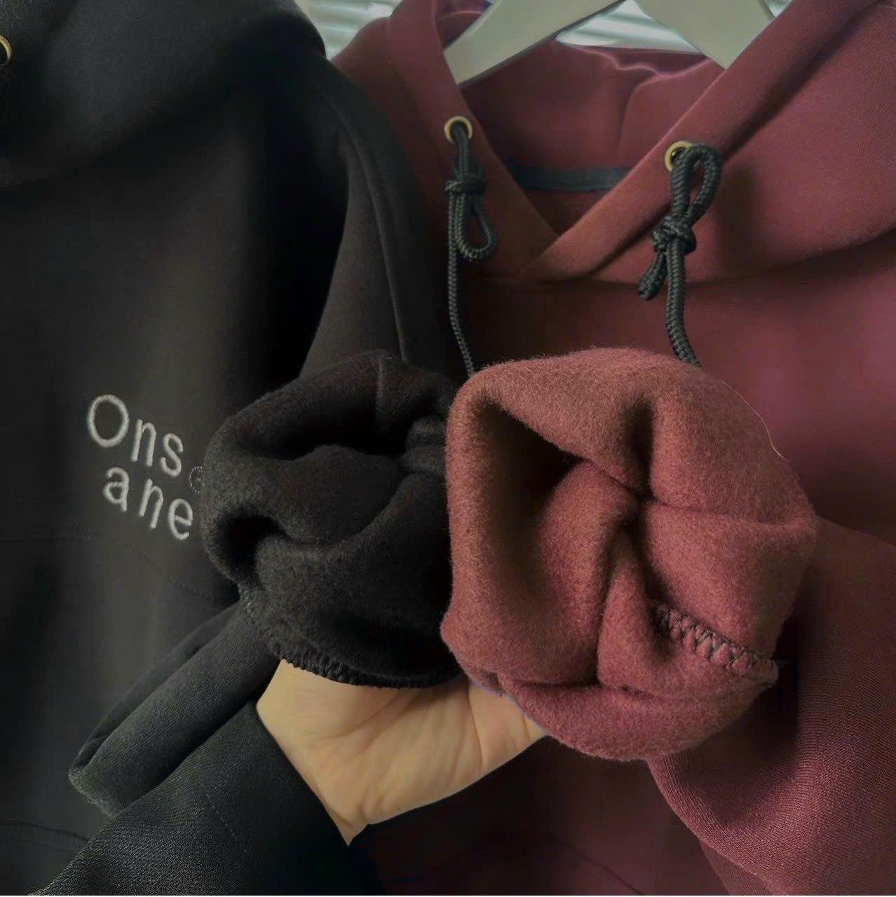 [FREESHIP] Áo Khoác Hoodie Nỉ Nam Nữ Phối Theo Form Rộng Chất Vải Dày Dặn Có 2 Túi Bên Cạnh Nhìn Siêu Chất Hàng Hot Trend HTM FASHION - Brown