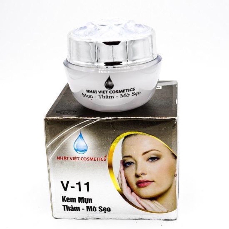 NHẬT VIỆT_ COSMETICS NGỌC TRAI ĐEN, SỮA ONG CHÚA_ KEM MỤN, THÂM, MỜ SẸO ( V11, 10G)