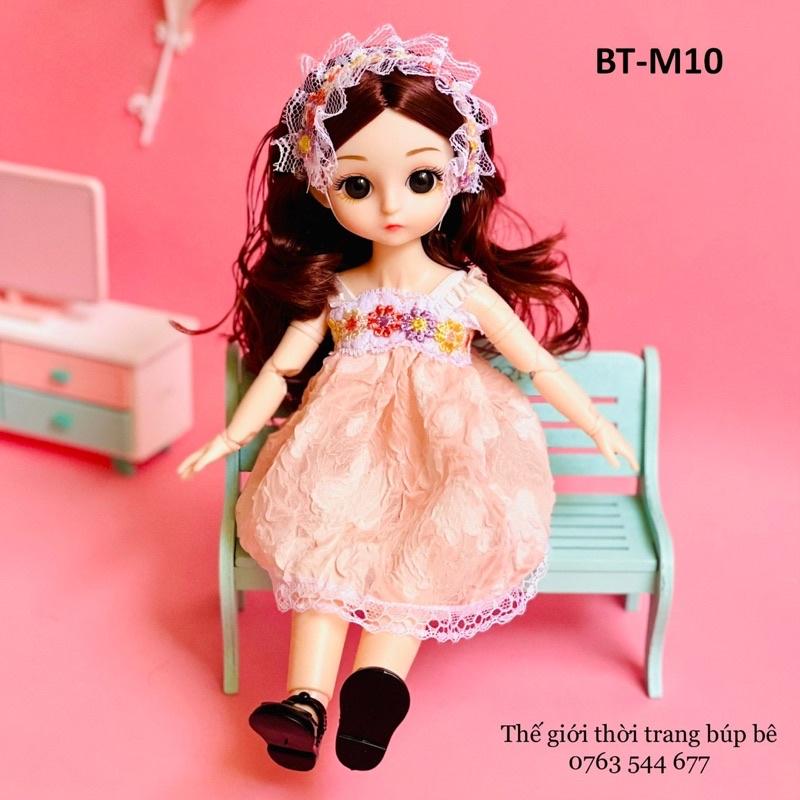 Búp bê 30cm tóc dài phong cách dạo phố, có sẵn áo quần, TẶNG GIÀY BÚP BÊ