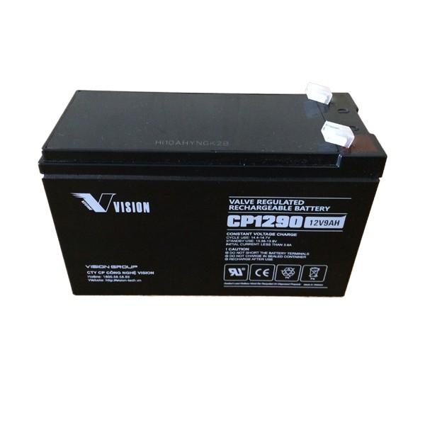 Ắc Quy Vision CP1290 12V-9Ah - Chuyên Dùng Cho Nguồn Dự Phòng (UPS, Inverter,..)