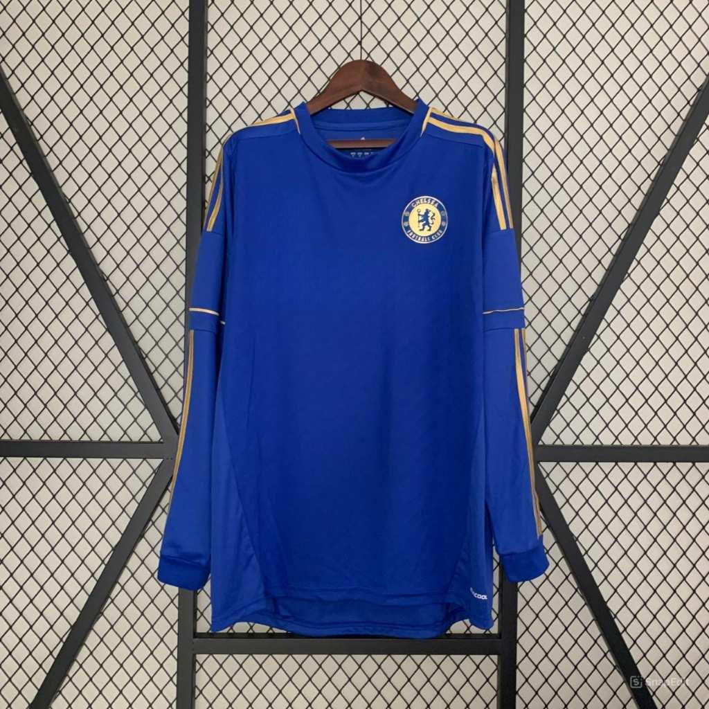 Áo Bóng Đá Retro Chelsea 2012 Dài Tay - Sân Nhà bản cao cấp vải Cotton Polyester