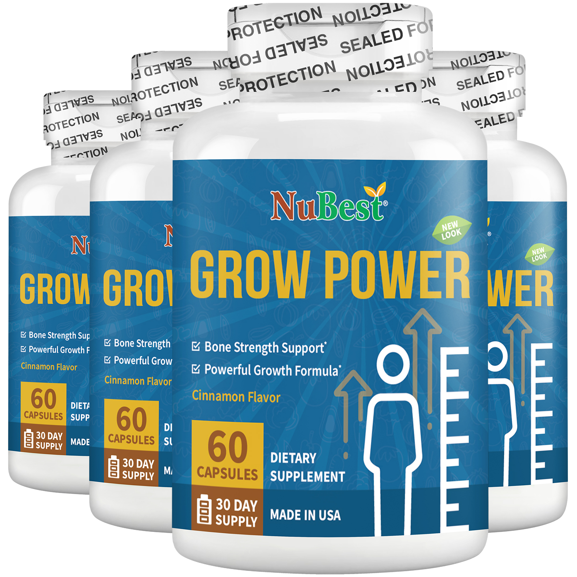 [Combo 3 Tặng 1] TPBVSK hỗ trợ Tăng Chiều Cao Grow Power thương hiệu NuBest