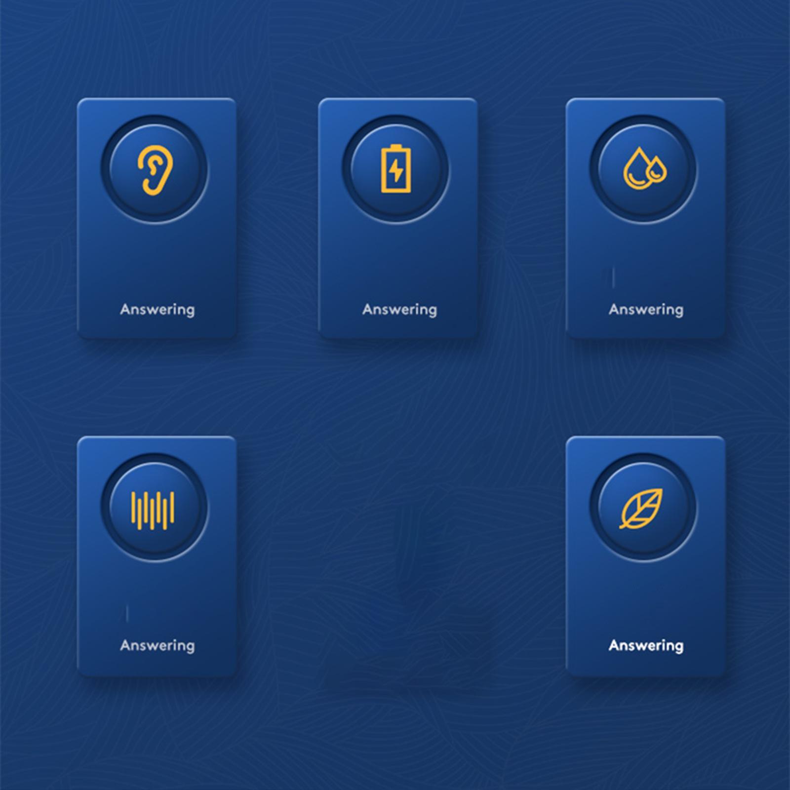 Bluetooth Headphones, Stereo Call Reminder LED Display Ear Hook for Office Sports