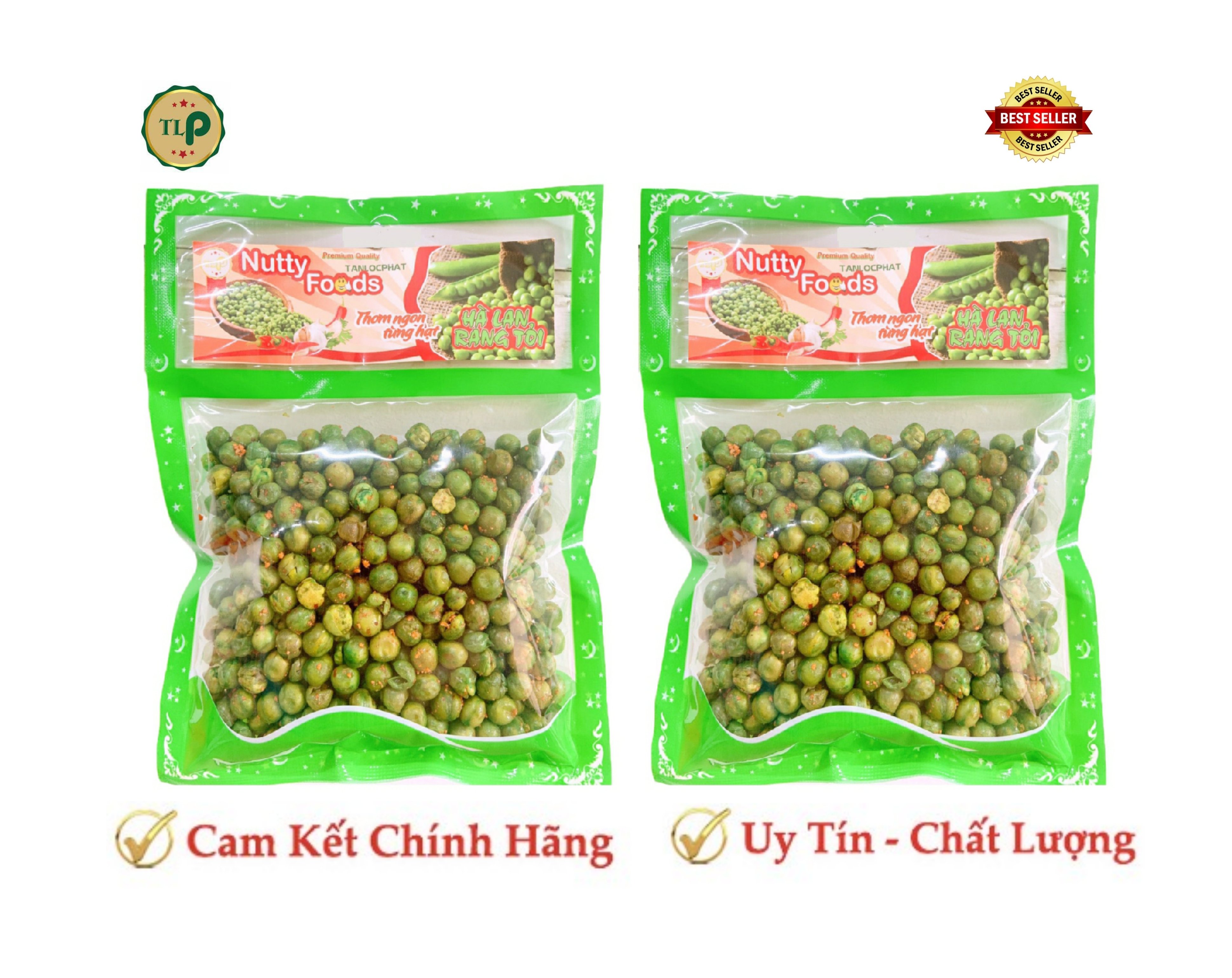 1 BỊCH ĐẬU HÀ LAN SẤY TỎI ỚT 100G HIỆU TÂN LỘC PHÁT GIÒN NGON