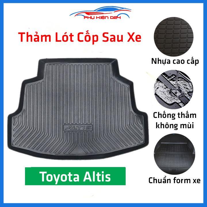 Thảm nhựa lót cốp Altis 2014-2015-2016-2017-2018-2019-2020-2021-2022 nhựa dẻo dày dặn đàn hồi tốt