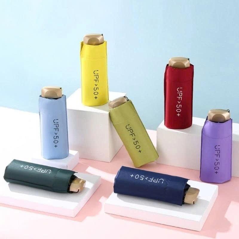 Bảo vệ UV Ô Dù Gấp Gọn Mini Bỏ Túi Ô Dù Che Mưa Đi Nắng UPF 50 Chống Tia Cực Tím Kích Thước Nhỏ Gọn
