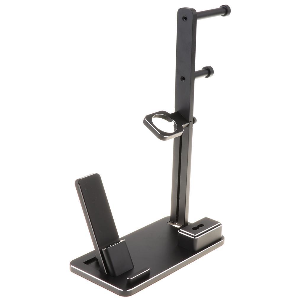 6 In 1 Aluminium Charger Stand Charging Dock for Apple Watch 1/2/3 Black