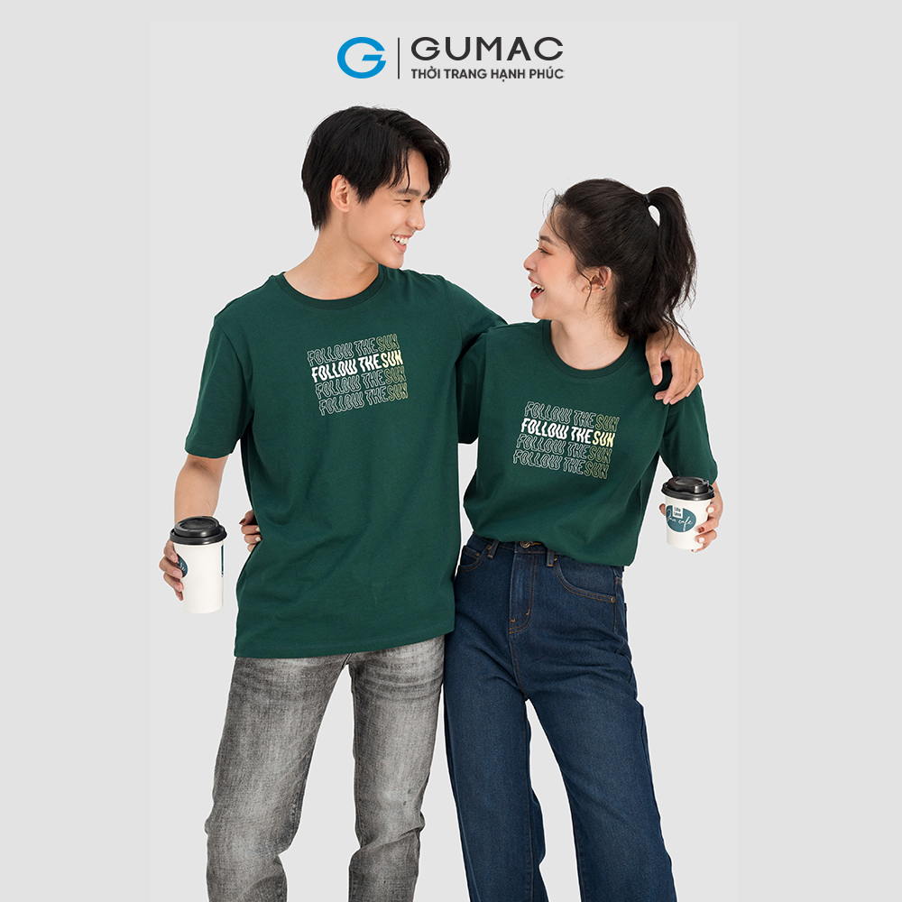 Áo thun nữ GUMAC ATC08086 in chữ