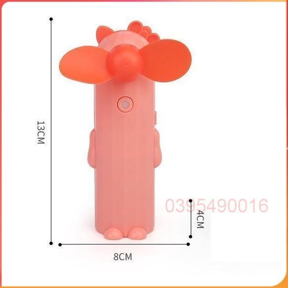 Quạt phun sương mini cầm tay dễ thương, Tích điện 1200mah phóng hơi nước tạo độ ẩm làm mát dưỡng da