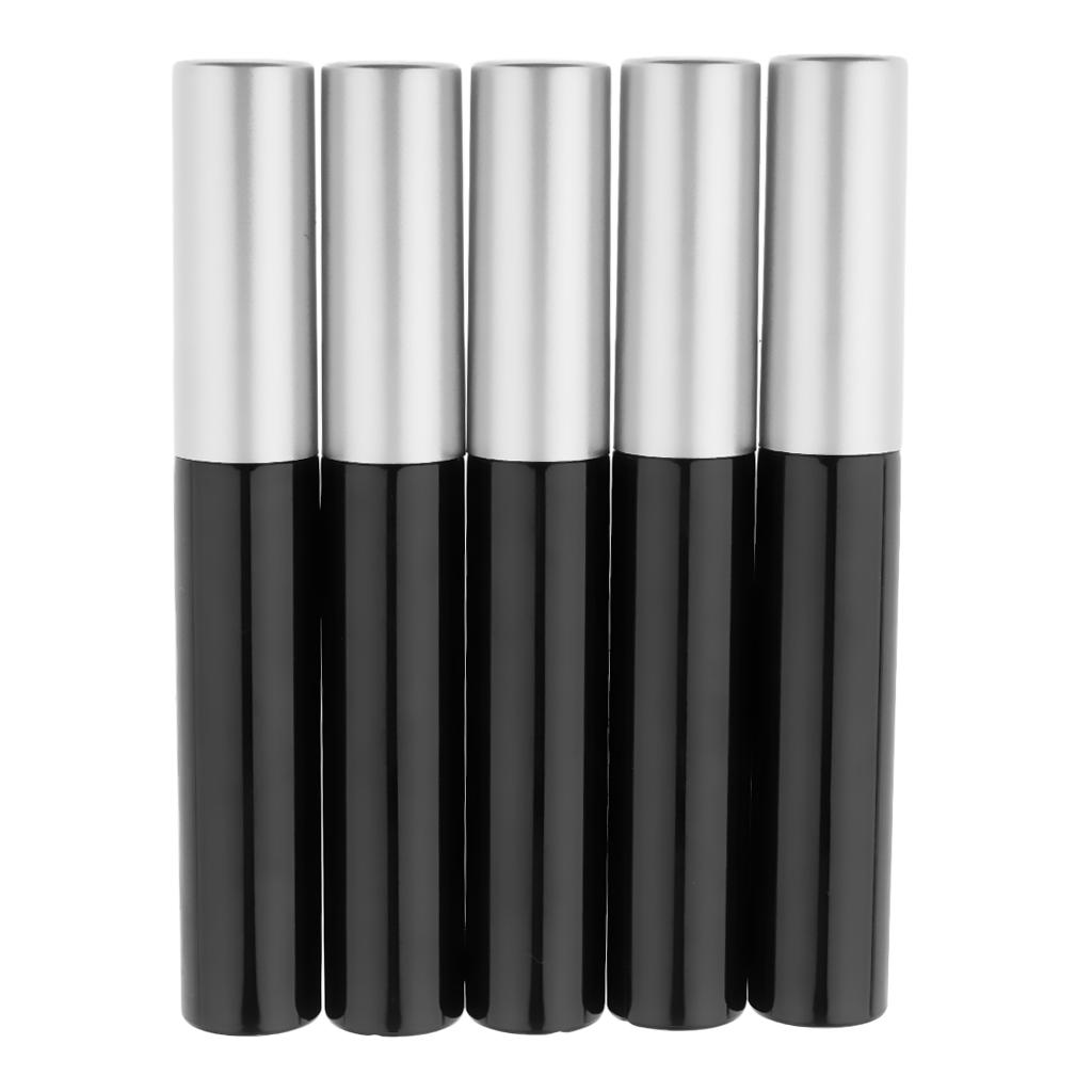 5 Pieces 10ML Black Empty Mascara Tube Eyelash Liquid Bottle Makeup Cream Tubes
