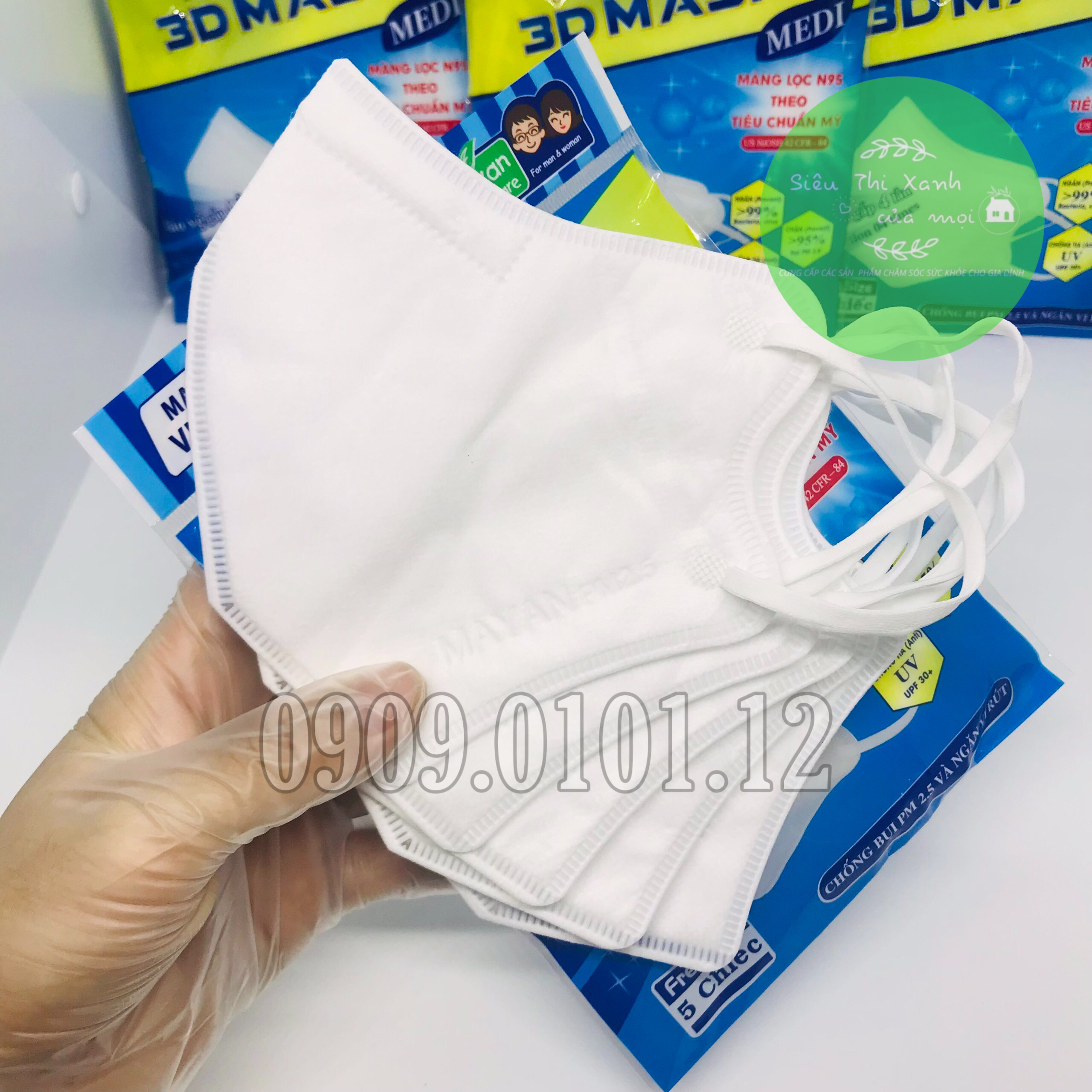 Khẩu Trang 3D Người Lớn Cao Cấp