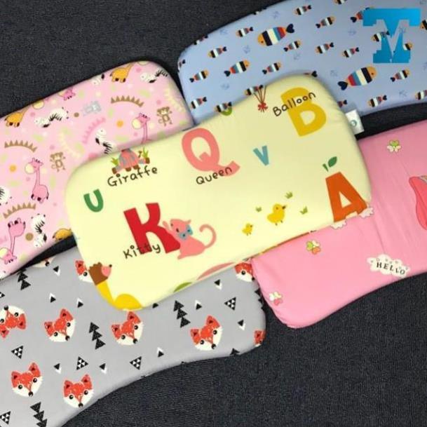 Gối Cao Su Non BABY Chống Bẹp Đầu Cho Bé Mềm Mịn Thoáng Khí LOẠI TO