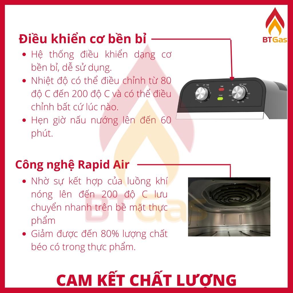 Nồi chiên không dầu dung tích lớn 15L Lorente LT-1500 - Hàng chính hãng