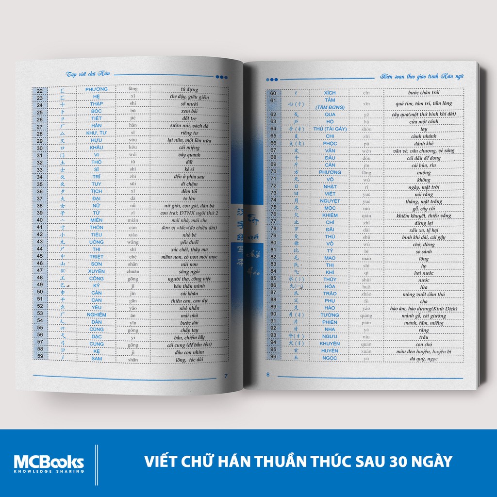 Sách Tập Viết Chữ Hán - Biên Soạn Theo Giáo Trình Hán Ngữ Phiên Bản Mới