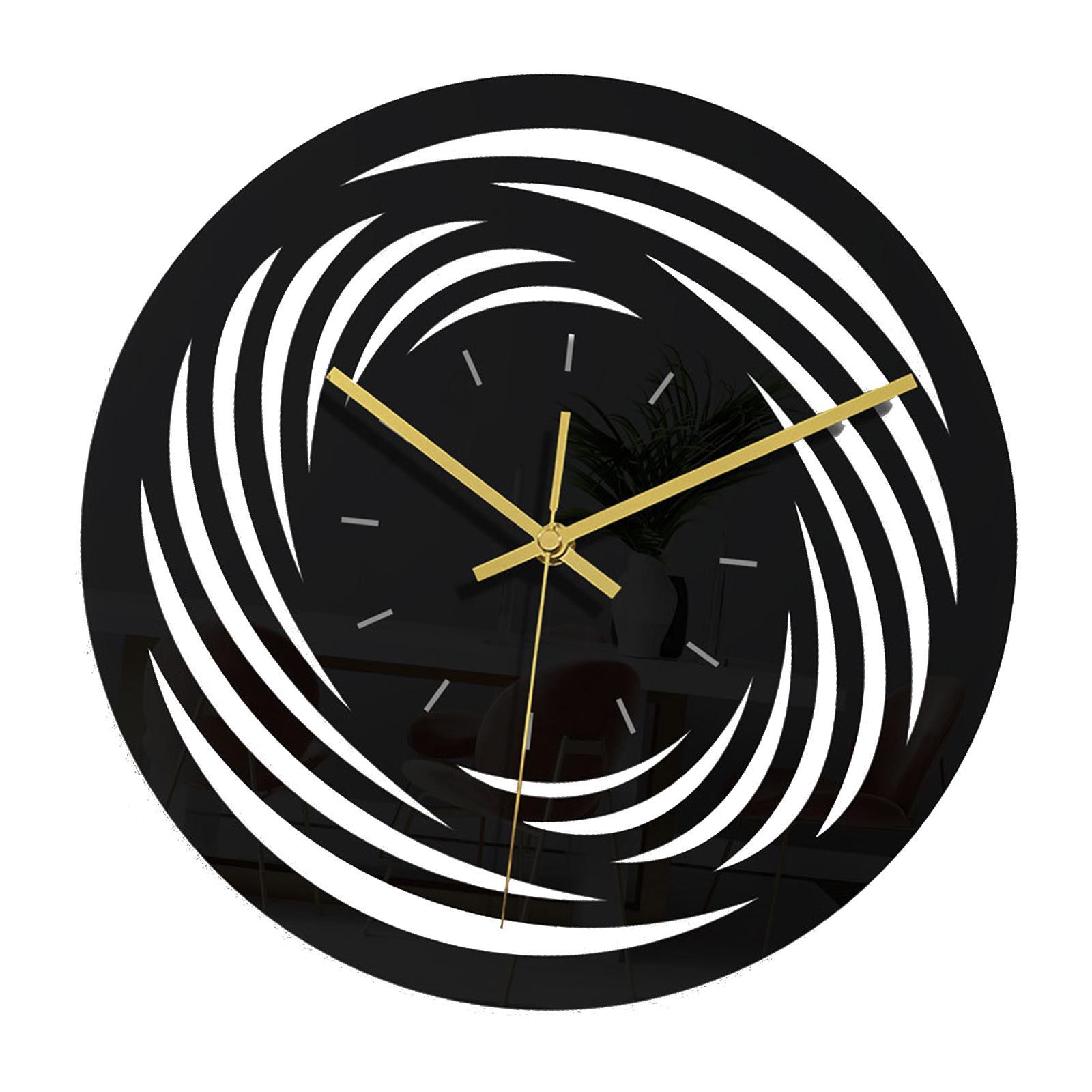 Minimalist Wall Clock Battery Operated Bedroom Art Design Silent Clocks