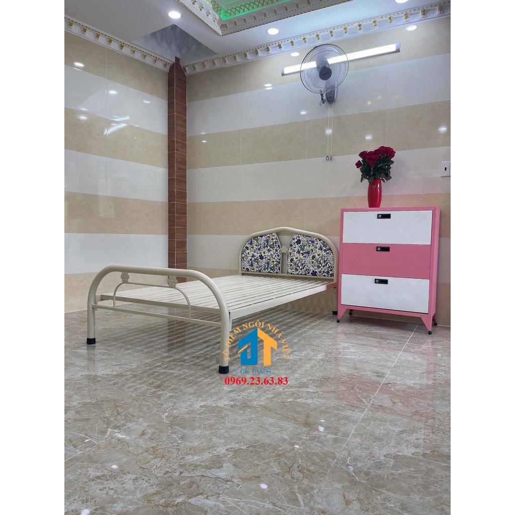Giường sắt đơn ngang 1m màu kem - ĐẠI THÀNH