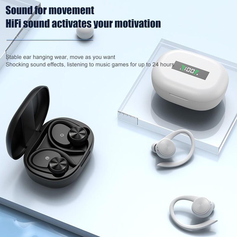 Tai nghe nhét tai bluetooth không dây IPX5 chống nước có micro với âm thanh stereo hifi chuyên nghiệp cho điện thoại