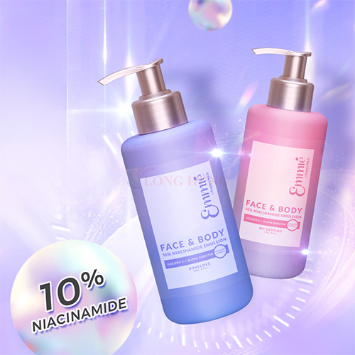 Kem dưỡng thể Emmié Face &amp; Body Niacinamide Emulsion làm trắng da 7% (230ml)/10% (230g) - Hàng chính hãng