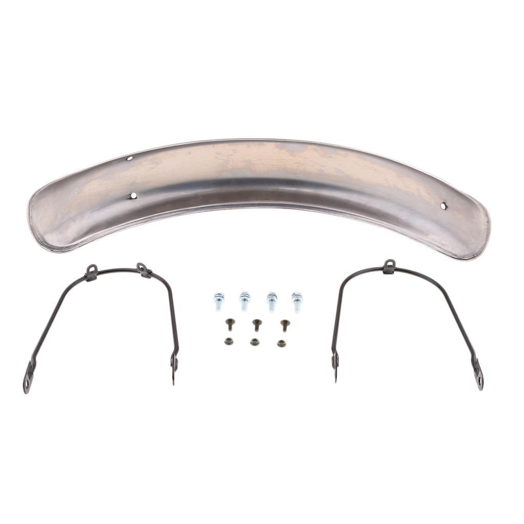 Front Mudguard Direct Replacement Metal Steel for Motorcycle Black
