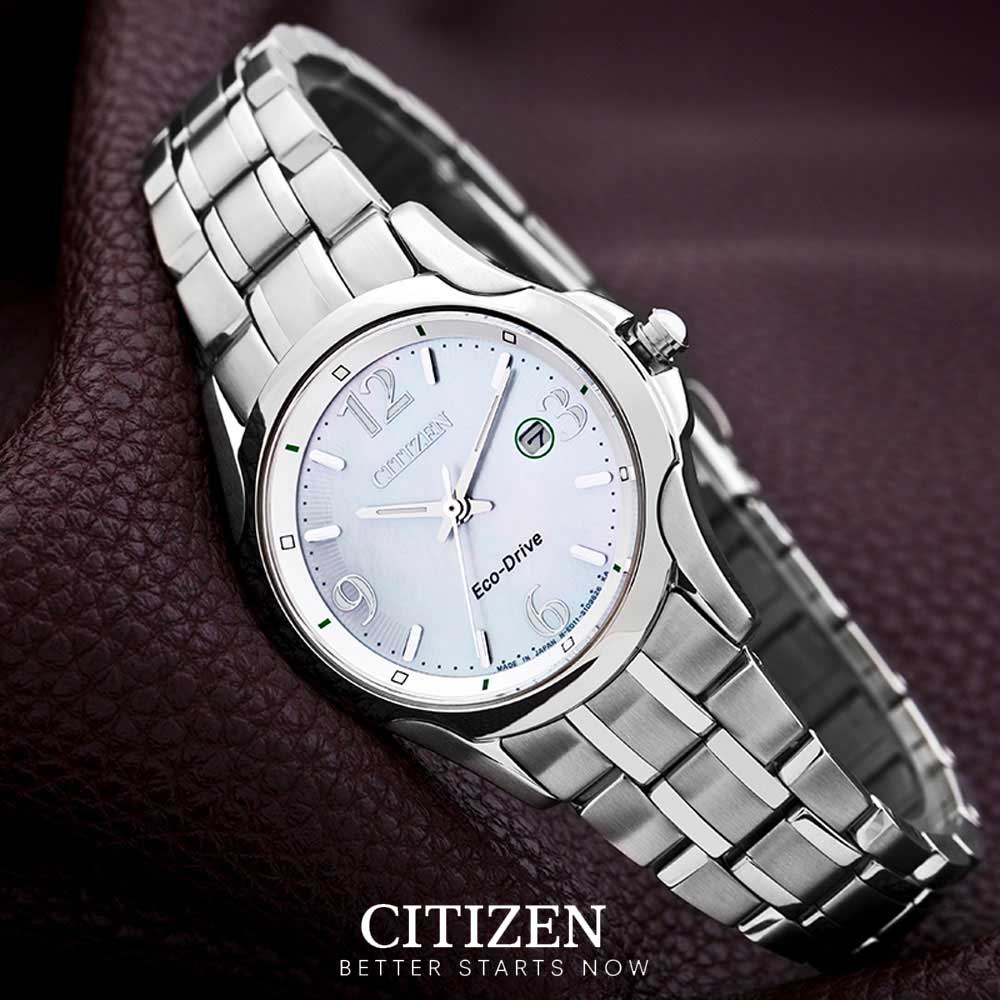 Đồng Hồ Nữ Citizen Dây Thép Không Gỉ EW1780-51A - Mặt Xà Cừ (Sapphire)