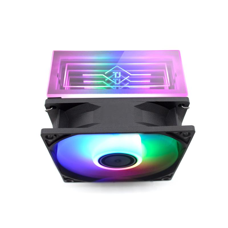 Đặc biệt máy tính để bàn đa nền tảng CPU ống dẫn nhiệt kép tản nhiệt 2 ống đồng không gian vô tận chói mắt tắt tiếng quạt