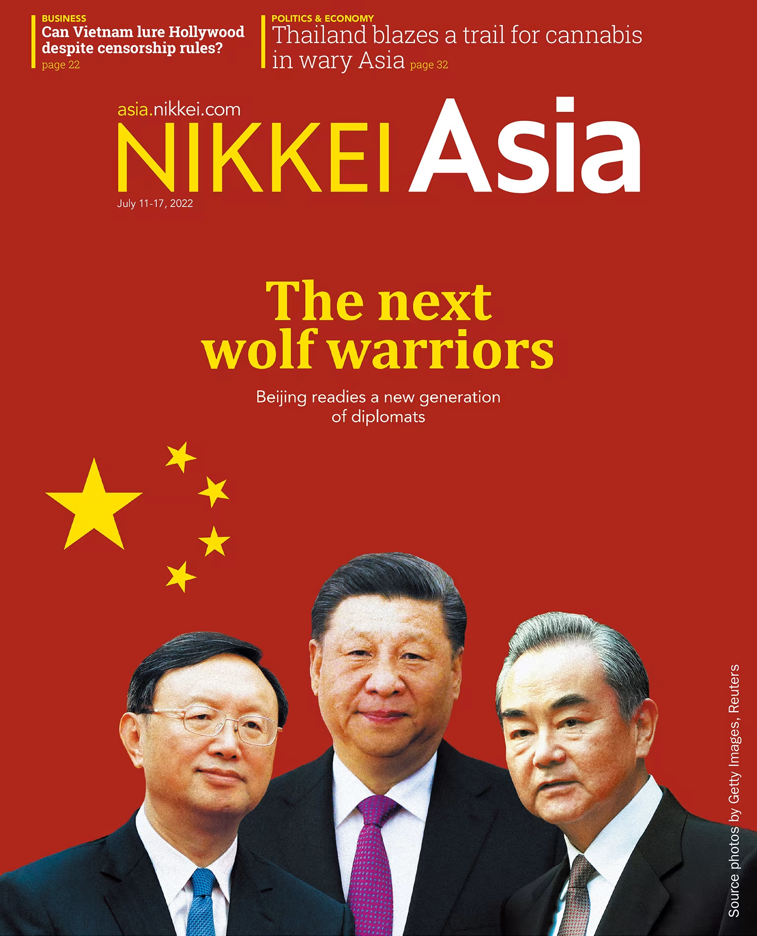 Nikkei Asian Review: Nikkei Asia - 2022: THE NEXT WOLF WARRIORS - 28.22 tạp chí kinh tế nước ngoài, nhập khẩu từ Singapore