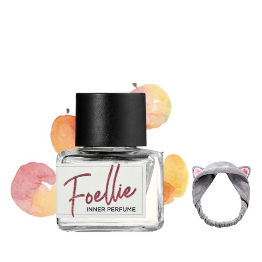 Nước Hoa Vùng Kín Foellie Eau De Bonbon Inner Perfume (Màu Trắng) -  mùi hương đào ngọt ngào+ Tặng Kèm 1 Băng Đô Tái Mèo ( Màu Ngẫu Nhiên)