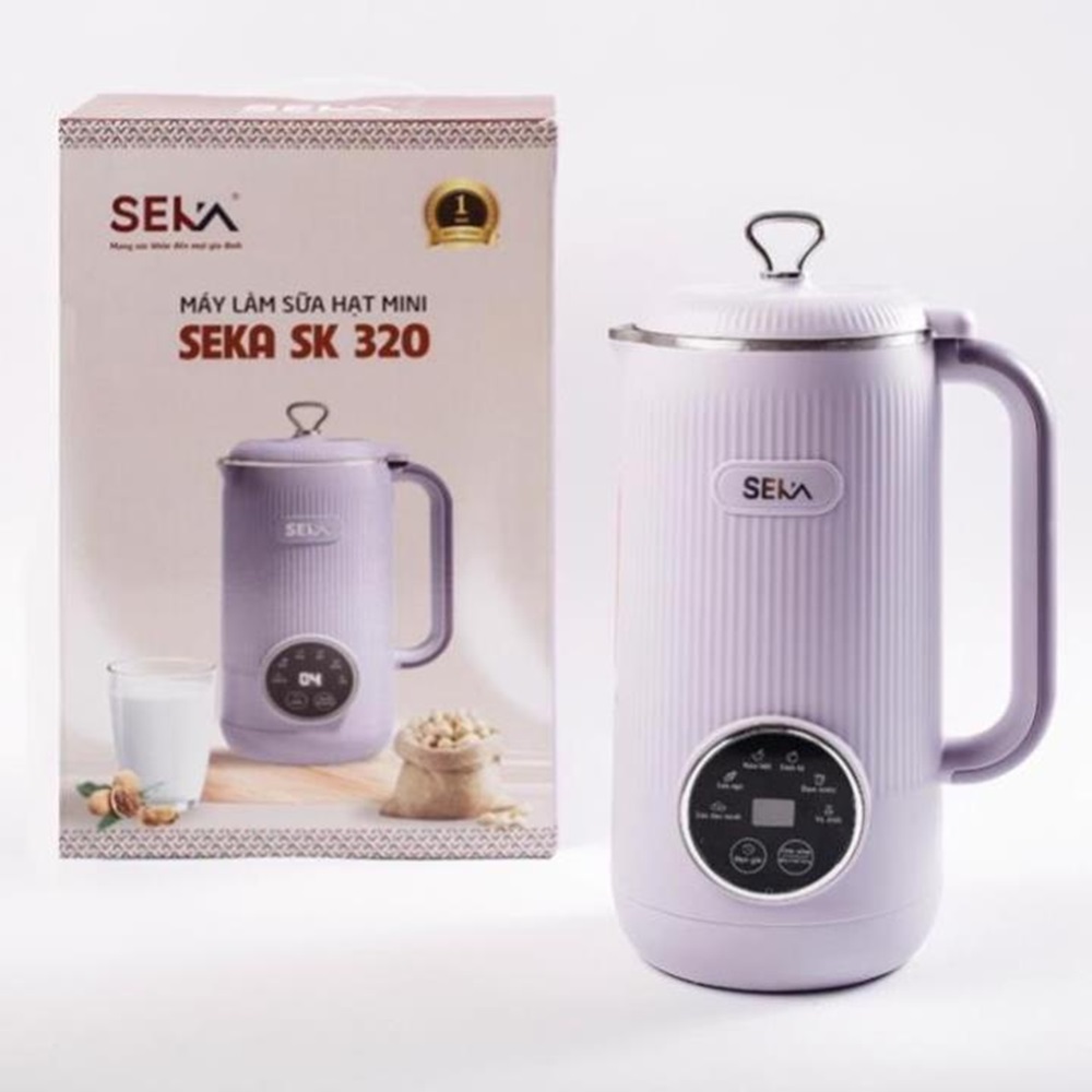 Máy Làm Sữa Hạt SEKA SK320, 5 Chức Năng, Dung Tích 600ml chống trào, xay siêu nhuyễn mịn các loại hạt - hàng chính hãng