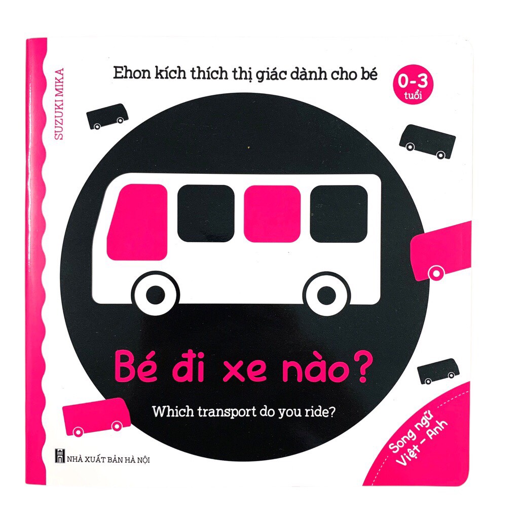 Bộ Sách Ehon Kích Thích Thị Giác- Song Ngữ Việt Anh Cho Bé Từ 0-3 Tuổi , Chất liệu giấy chống thấm nước