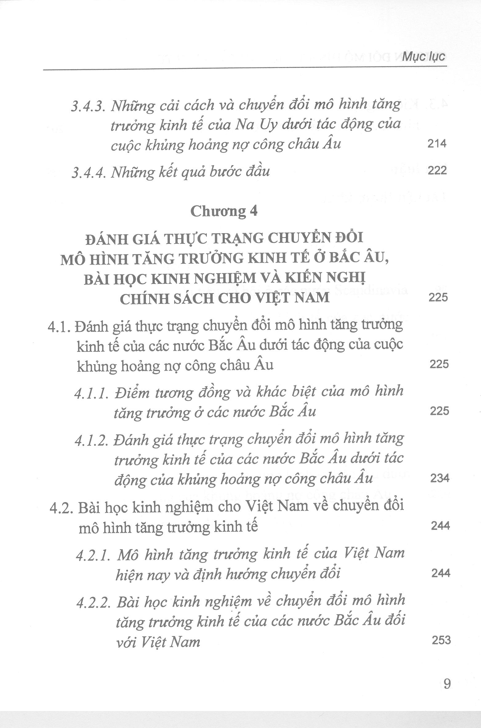 Chuyển Đổi Mô Hình Tăng Trưởng Kinh Tế Ở Một Số Nước Bắc Âu Dưới Tác Động Của Cuộc Khủng Hoảng Nợ Công Châu Âu (Sách chuyên khảo)