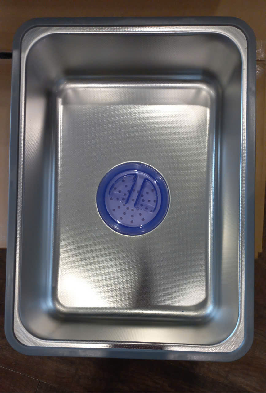 Chậu rửa bát inox304 chống xước 78x48cm nguyên khối không hàn, bộ xả 18cm, khay inox, thớt inox-Hàng chính hãng
