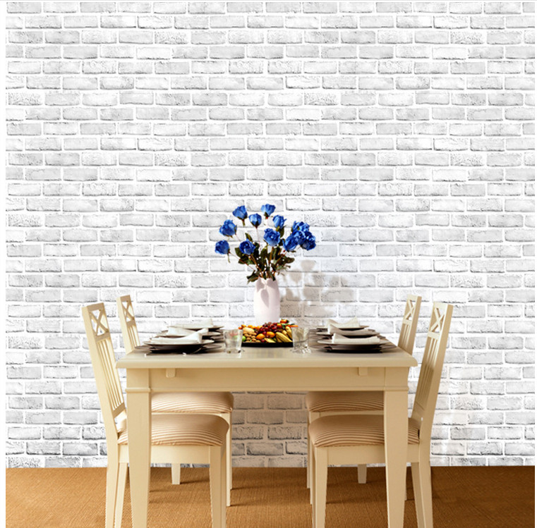 GIẤY DÁN TƯỜNG KHỔ 45CM X10M GẠCH XÁM KHÓI