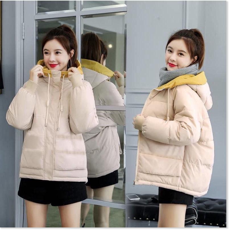 ÁO KHOÁC PHAO NỮ 3 LỚP CÓ NÓN THỜI TRANG BAO ẤM ÁP CHO MÙA ĐÔNG NĂM NAY VINA 1HITSTORE