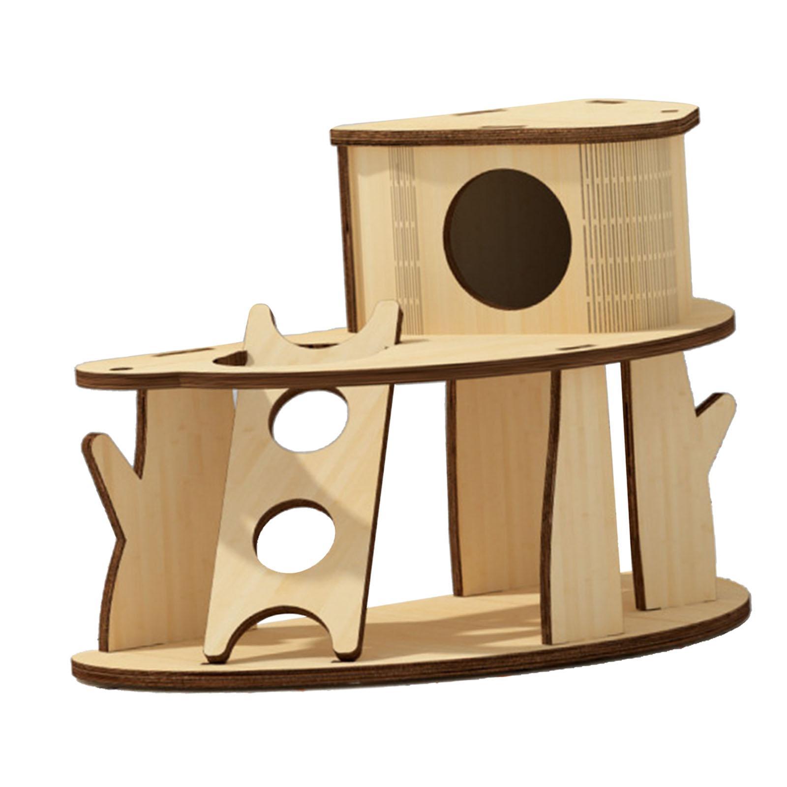 Hamster Hideout House Guinea Pig Hut Cage Accessories Mouse Hideaway for Pet