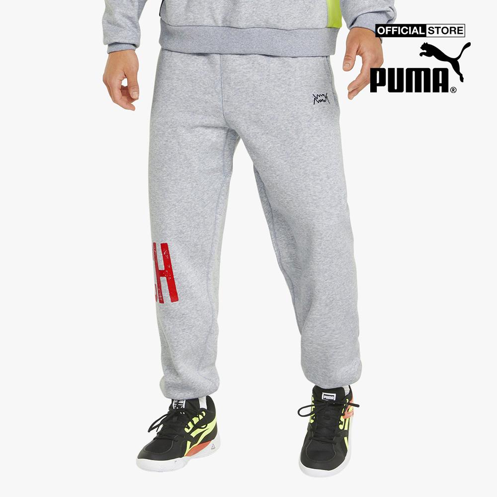 PUMA - Quần jogger nam lưng thun Playbook Basketball 534189-01