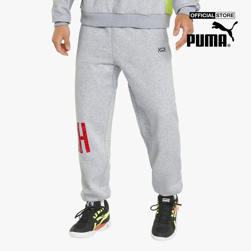 PUMA - Quần jogger nam lưng thun Playbook Basketball 534189