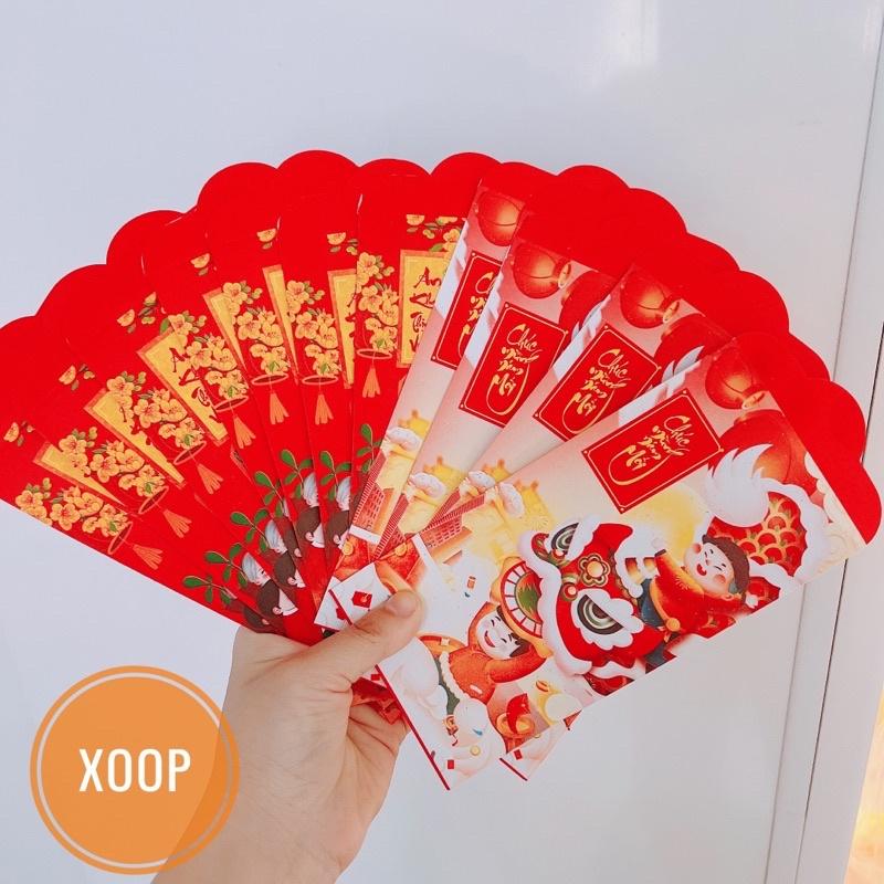 SÉT 10 BAO LÌ XÌ TẾT MẪU MỚI 2022- 1bịch 10 cái