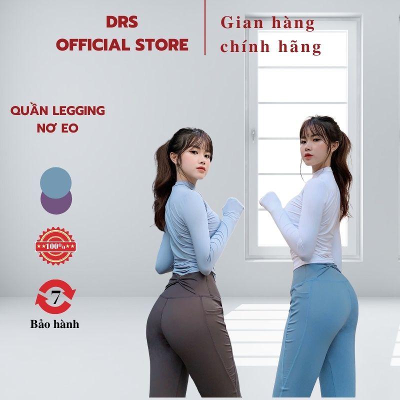 Quần thể thao nữ DRS, quần legging nữ tập gym DRN47 với thiết kế đai nơ xinh xắn, dễ thương, cá tính