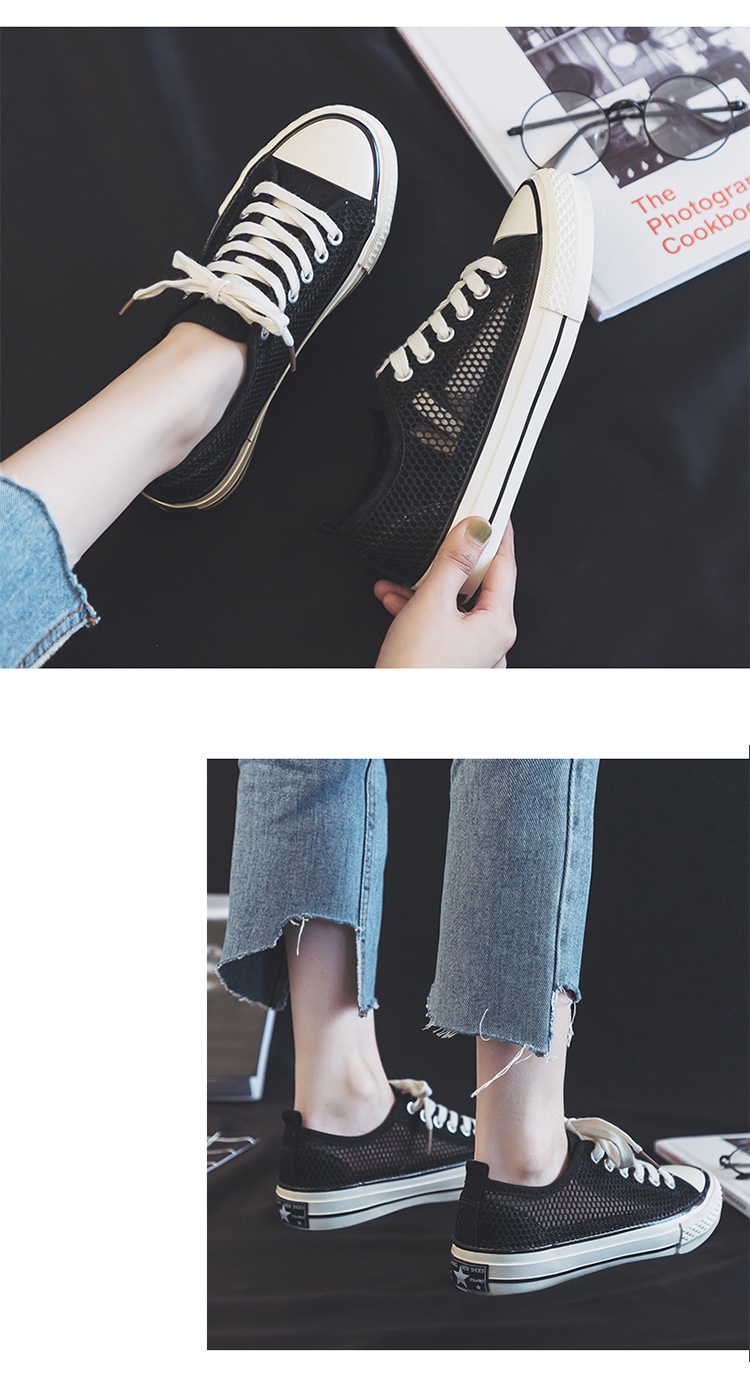 Giày sneaker thể thao dạng lưới thoáng khí, năng động, phong cách M8036