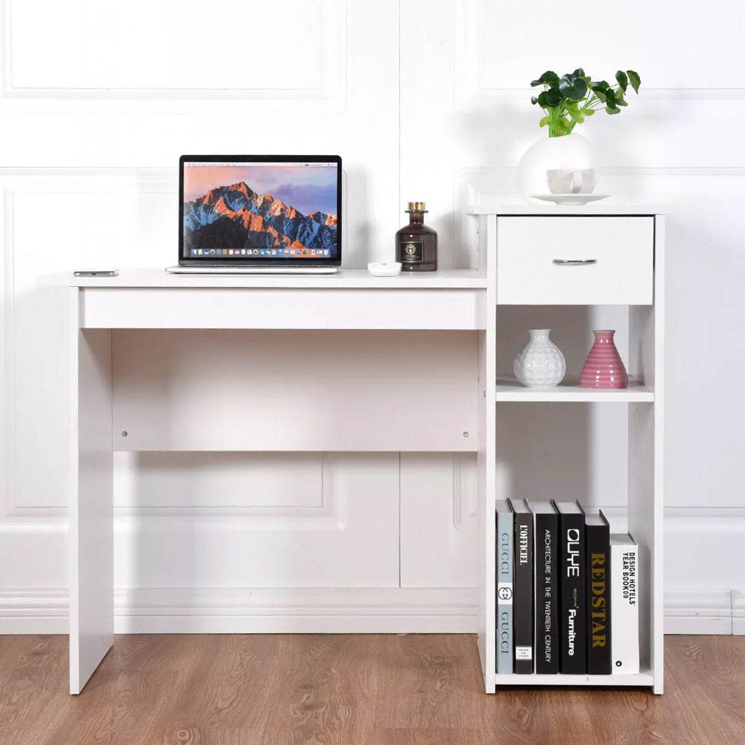Bàn làm việc, bàn học gỗ hiện đại SMLIFE Darlene | Gỗ MDF dày 17mm chống ẩm | D110xR45xC85cm