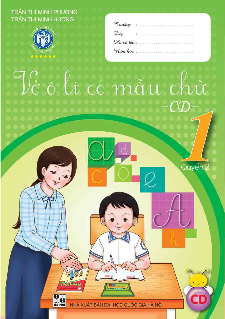 Bộ vở ô Li Có Mẫu Chữ Cánh Diều Lớp 1
