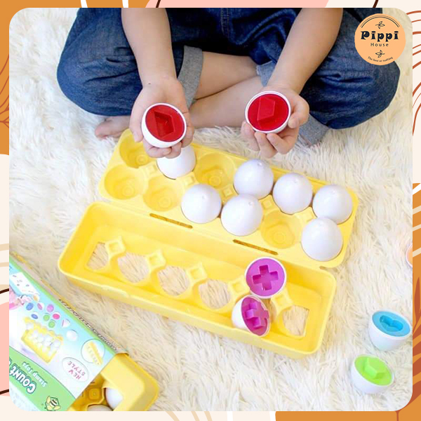 Đồ Chơi Trứng Nối Matching Egg Giúp Bé Phát Triển Vận Động Thô Tư Duy Thông Minh