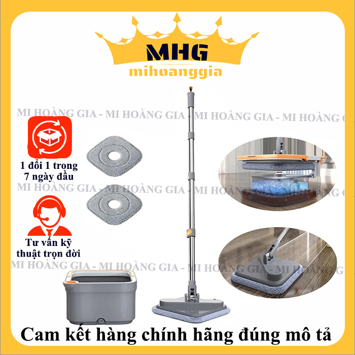 Cây lau nhà tự vắt 2 ngăn tách nước sạch nước bẩn riêng biệt Joybos JBS-ZXTB-M16-OGY2P - Hàng nhập khẩu