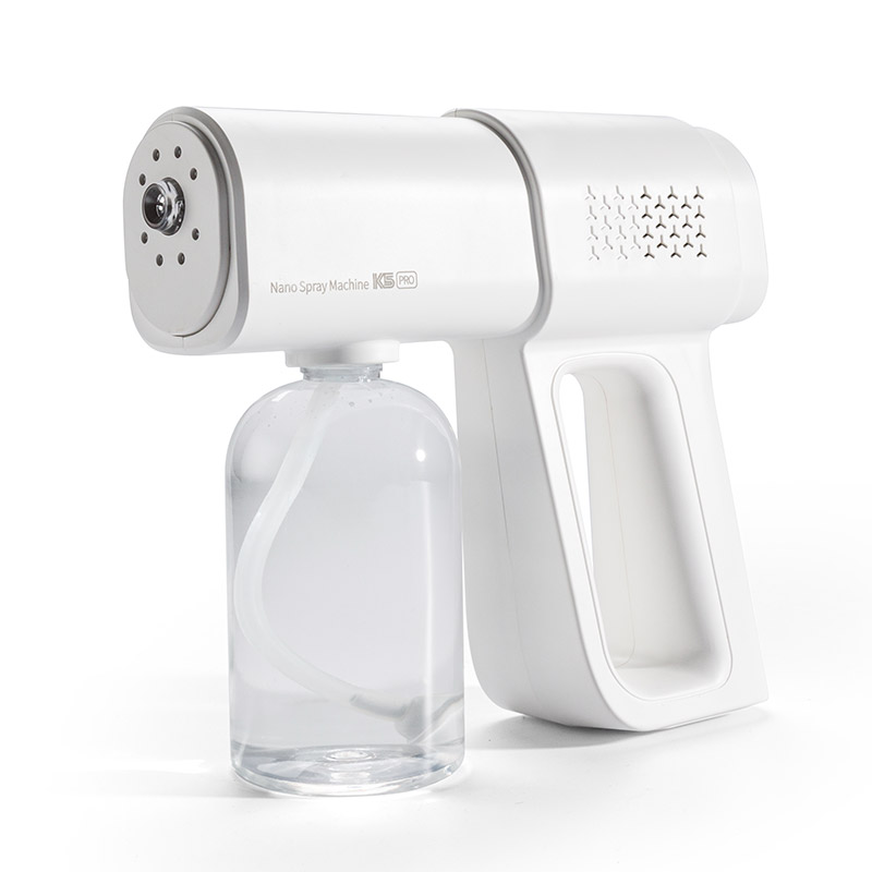 Máy Phun Xịt Khử khuẩn Sát Trùng Nano Cầm Tay K5 Pro Hàng Chuẩn In Laser 8 Mắt UV, phun xa 1.5m Loại Mới