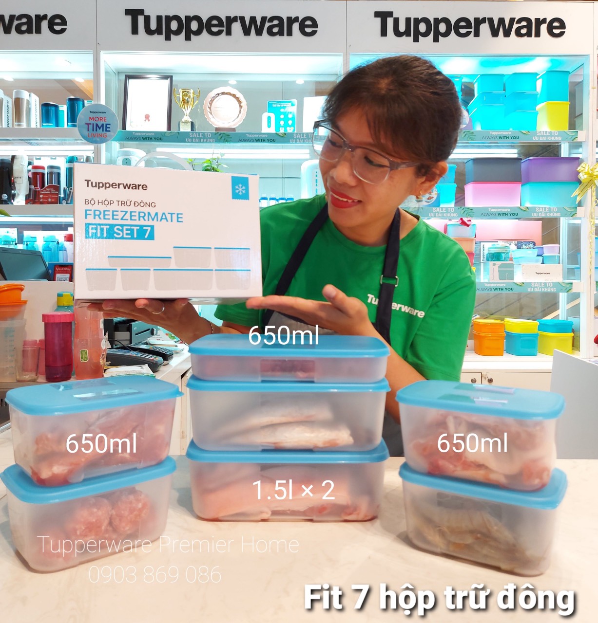 Bộ hộp trữ đông Freezermate Fit Set 7 hộp
