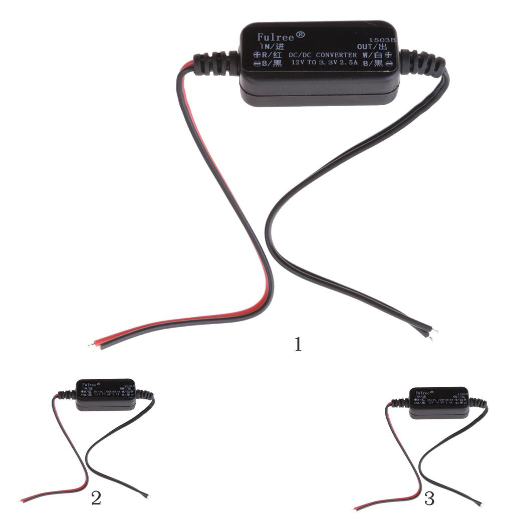 4xDC-DC Step-down Power Module 12V to 3.3V 2.5A Car Power Adapter