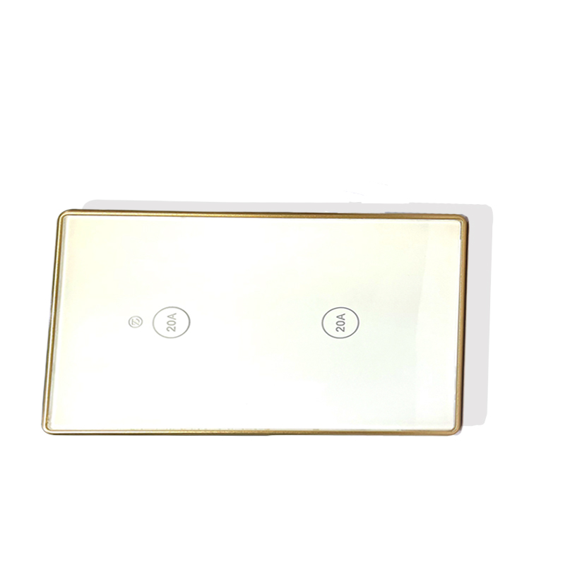 Công Tắc Dùng Sóng Zigbee Công Suất Lớn 20A Viền Kim Loại Chữ Nhật Điều Khiển Trên Ứng Dụng Tuya 2 Nút ZFW1-US