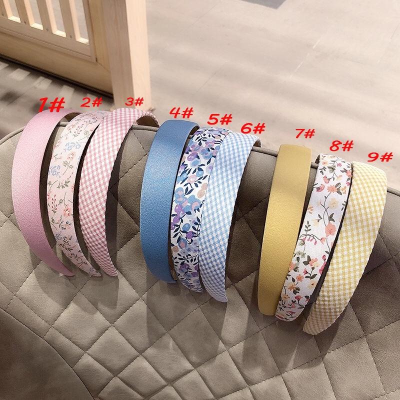Băng đô cài tóc HACHIKI hoạ tiết caro dễ thương bản rộng kiểu Hàn Quốc CAITOC