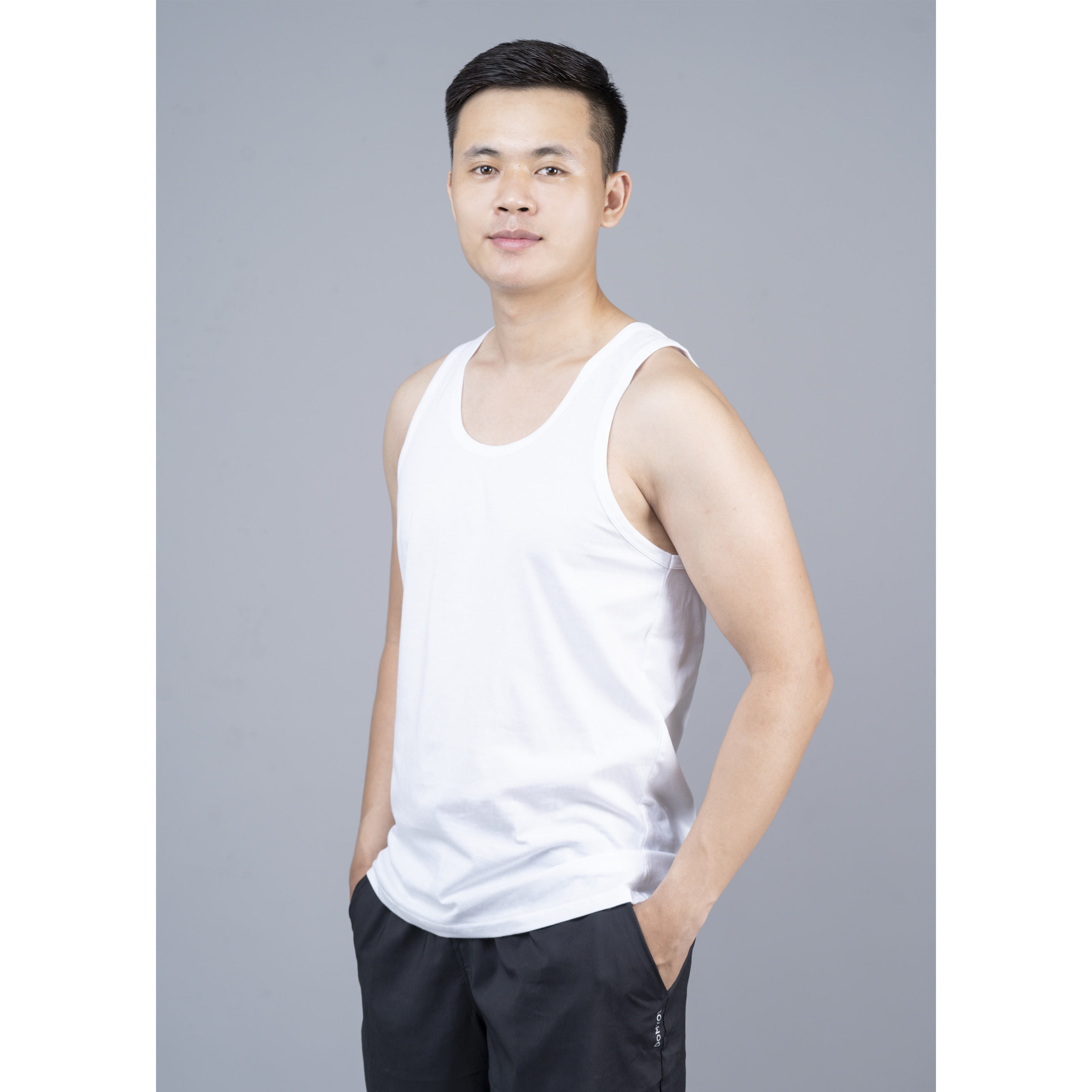 Áo ba lỗ nam, áo 3 lỗ nam sợi cotton Organic mềm mịn siêu thoáng mát thấm hút mồ hôi JAMANO